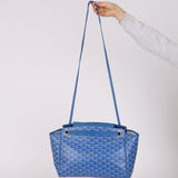 Goyard Sky Blue Goyardine Rouette PM