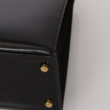 Hermès 1987 Noir Box Kelly 28 Sellier GHW