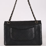 Ultra-Rare Chanel Small Sellier Style Classic Single Flap Black Caviar 1998 SHW