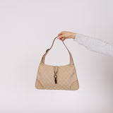 Gucci Beige Monogram Jackie Bag