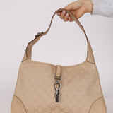 Gucci Beige Monogram Jackie Bag
