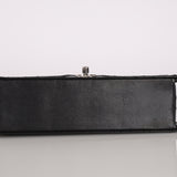 Ultra-Rare Chanel Small Sellier Style Classic Single Flap Black Caviar 1998 SHW
