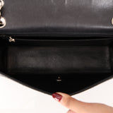 Ultra-Rare Chanel Small Sellier Style Classic Single Flap Black Caviar 1998 SHW