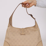 Gucci Beige Monogram Jackie Bag