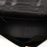 Hermès 1987 Noir Box Kelly 28 Sellier GHW
