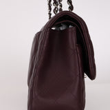 Chanel Jumbo Classic Double Flap Dark Purple Lambskin 2012 DSHW