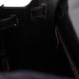 Hermès 1987 Noir Box Kelly 28 Sellier GHW