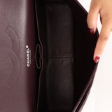 Chanel Jumbo Classic Double Flap Dark Purple Lambskin 2012 DSHW