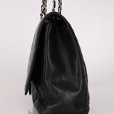 Chanel Maxi Single Flap Black Caviar 2012 SHW