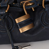 Chloe Navy Leather Medium Paddington Bag
