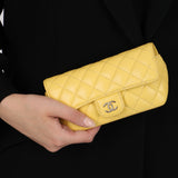 Chanel 2020 Yellow Caviar Sunglasses Case