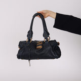 Chloe Navy Leather Medium Paddington Bag