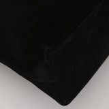 Gucci Black Suede Bamboo Top Handle Tote Bag