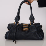 Chloe Navy Leather Medium Paddington Bag