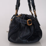 Chloe Navy Leather Medium Paddington Bag