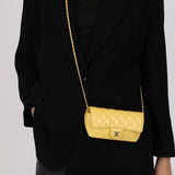 Chanel 2020 Yellow Caviar Sunglasses Case