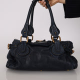 Chloe Navy Leather Medium Paddington Bag