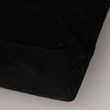 Gucci Black Suede Bamboo Top Handle Tote Bag