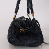 Chloe Navy Leather Medium Paddington Bag