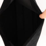 Gucci Black Suede Bamboo Top Handle Tote Bag