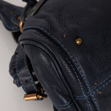 Chloe Navy Leather Medium Paddington Bag