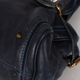 Chloe Navy Leather Medium Paddington Bag