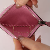 Hermes 2011 Bubblegum Chevre Mysore Evelyne H Coin Purse PHW