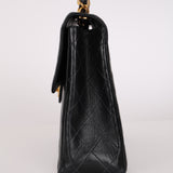 Chanel Jumbo Single Flap Black Lambskin 2001 24K GP