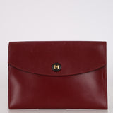 Hermès 1994 Bordeaux Box Rio Clutch