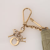 Dior 2022 Sage Cannage Lady Dior Zipped Coin Case