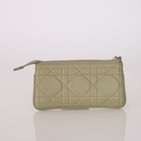 Dior 2022 Sage Cannage Lady Dior Zipped Coin Case