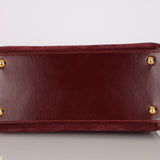 Ultra-Rare Hermès 1981 Bordeaux Veau Doblis and Box Mini Kelly 20 Sellier GHW