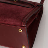 Ultra-Rare Hermès 1981 Bordeaux Veau Doblis and Box Mini Kelly 20 Sellier GHW