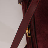 Ultra-Rare Hermès 1981 Bordeaux Veau Doblis and Box Mini Kelly 20 Sellier GHW