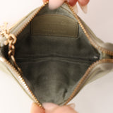 Dior 2022 Sage Cannage Lady Dior Zipped Coin Case