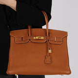 Hermès 2003 Gold Togo Birkin 35 Retourne GHW