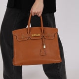 Hermès 2003 Gold Togo Birkin 35 Retourne GHW