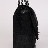 Ultra-Rare Chanel Small Single Flap Black Patchwork 2011 SHW