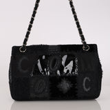 Ultra-Rare Chanel Small Single Flap Black Patchwork 2011 SHW
