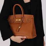 Hermès 2003 Gold Togo Birkin 35 Retourne GHW