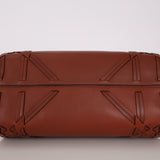 Dior 2016 Cognac Macro Woven Cannage Connect Duffle Bag