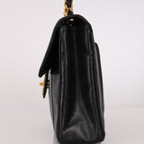 Chanel Jumbo Mademoiselle Single Flap Black Caviar 1993 24K GP
