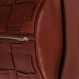 Dior 2016 Cognac Macro Woven Cannage Connect Duffle Bag