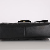 Chanel Jumbo Mademoiselle Single Flap Black Caviar 1993 24K GP