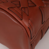 Dior 2016 Cognac Macro Woven Cannage Connect Duffle Bag