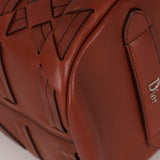Dior 2016 Cognac Macro Woven Cannage Connect Duffle Bag
