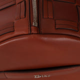 Dior 2016 Cognac Macro Woven Cannage Connect Duffle Bag