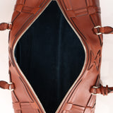 Dior 2016 Cognac Macro Woven Cannage Connect Duffle Bag