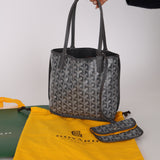 Goyard Grey Goyardine Reversible Mini Anjou Tote
