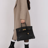 Hermès 2002 Noir Ardennes Retourne Birkin 35 GHW